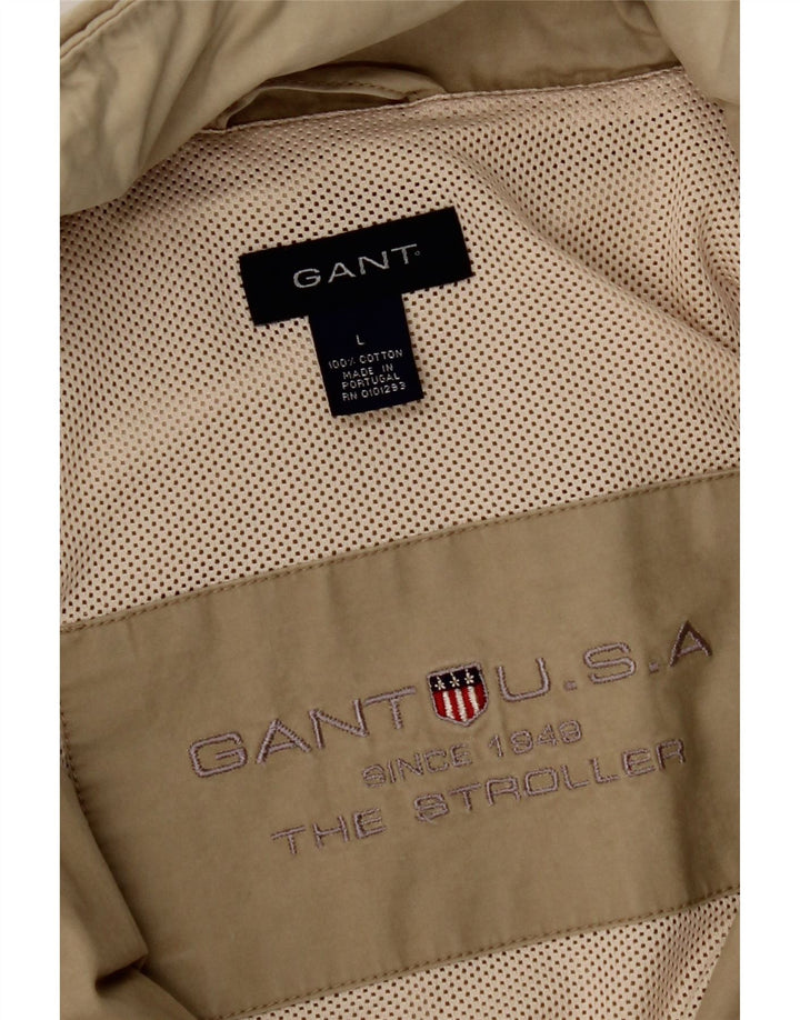 GANT Herren-Utility-Jacke mit Kapuze, UK 40, Größe L, Beige, Baumwolle