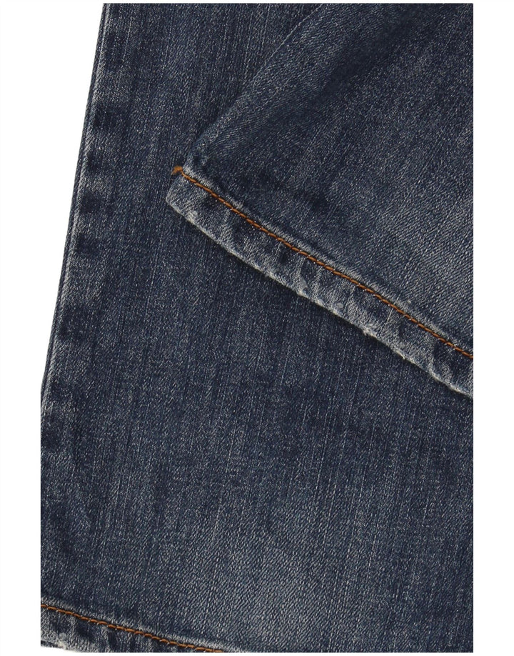 MOSCHINO Herren Straight Jeans W34 L34 Blaue Baumwolle