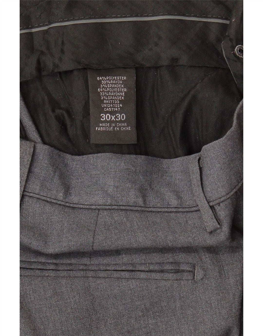 MOSSIMO Mens Straight Suit Trousers W30 L30 Grey Polyester Vintage Mossimo and Second-Hand Mossimo from Messina Hembry 