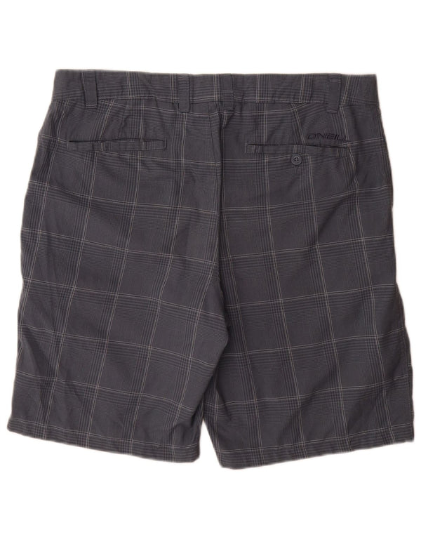 O'Neill Herren-Chinoshorts W36, großes marineblau kariertes Polyester