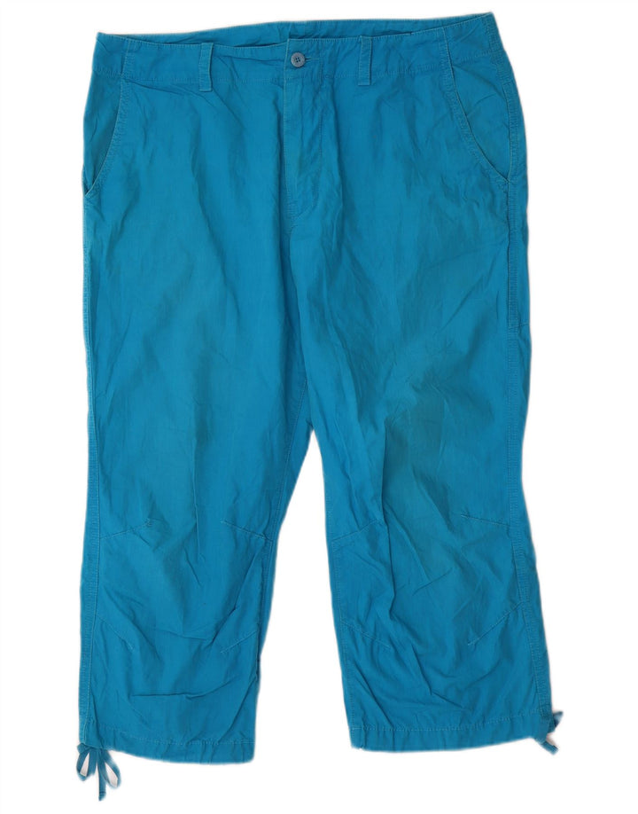 KAPPA Damen Capri-Hose mit perfekter Passform, gerade, Größe 48, XL, W34, L20, Blau