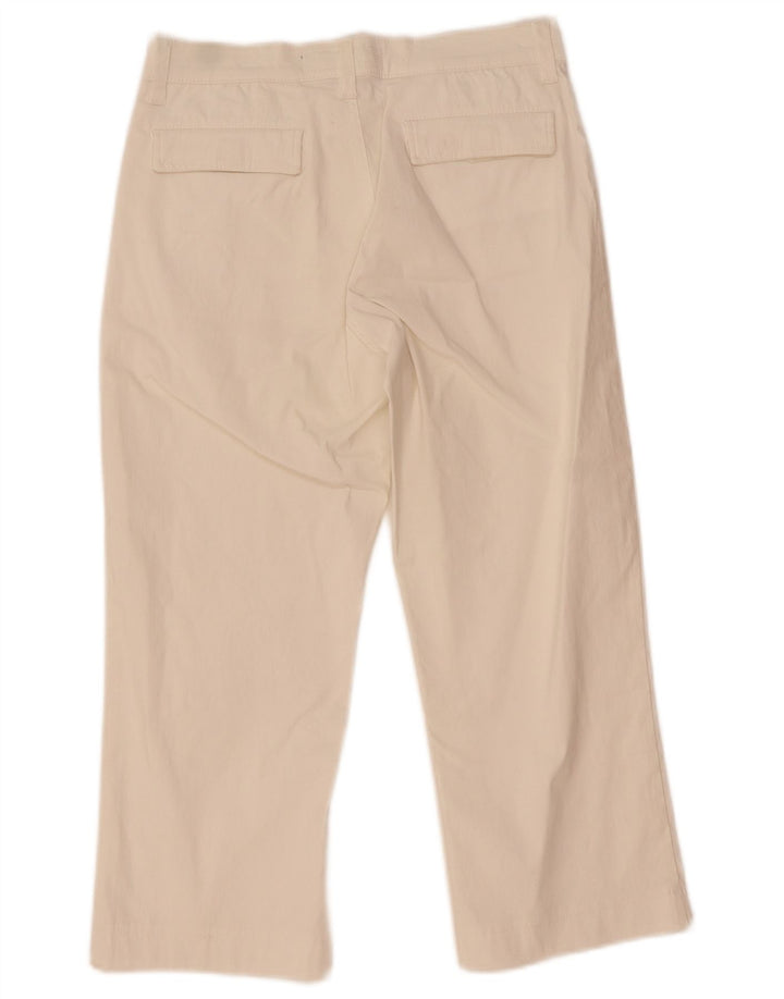 Rifle Damen Gerade Caprihose W30 L20 Weiß Polyamid
