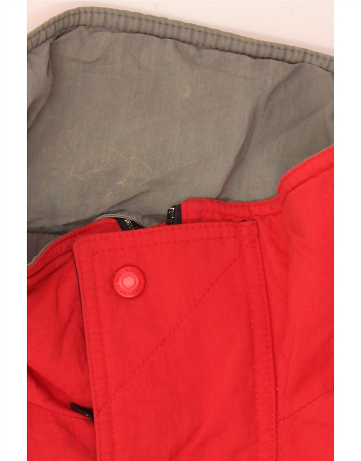 Eddie Bauer Herren Wattierte Jacke UK 42 XL Rote Baumwolle