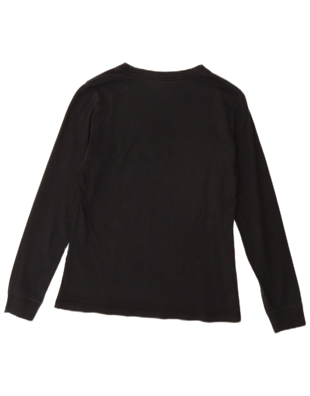 NIKE Damen Graphic Top Langarm UK 10 Small Schwarz