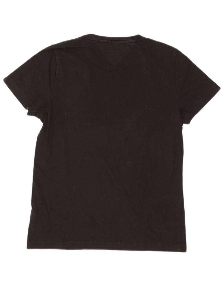 Tommy Hilfiger Herren T-Shirt Top Small Schwarz Baumwolle