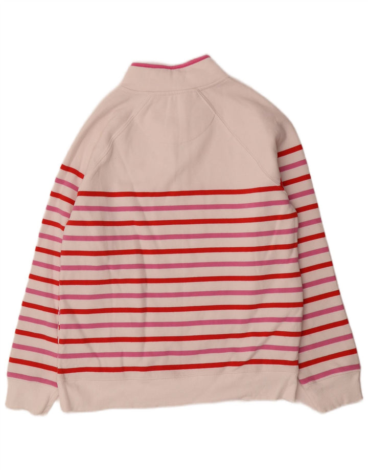 Crew Clothing Damen-Sweatshirt-Pullover UK 12 Medium Mehrfarbig gestreift