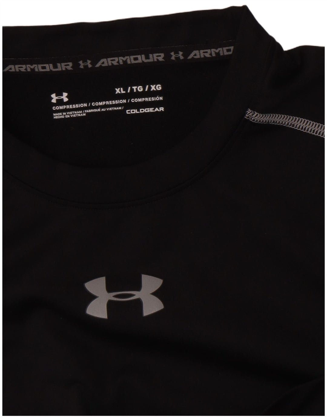 Under Armour Herren Kompressionsoberteil Langarm XL Schwarz