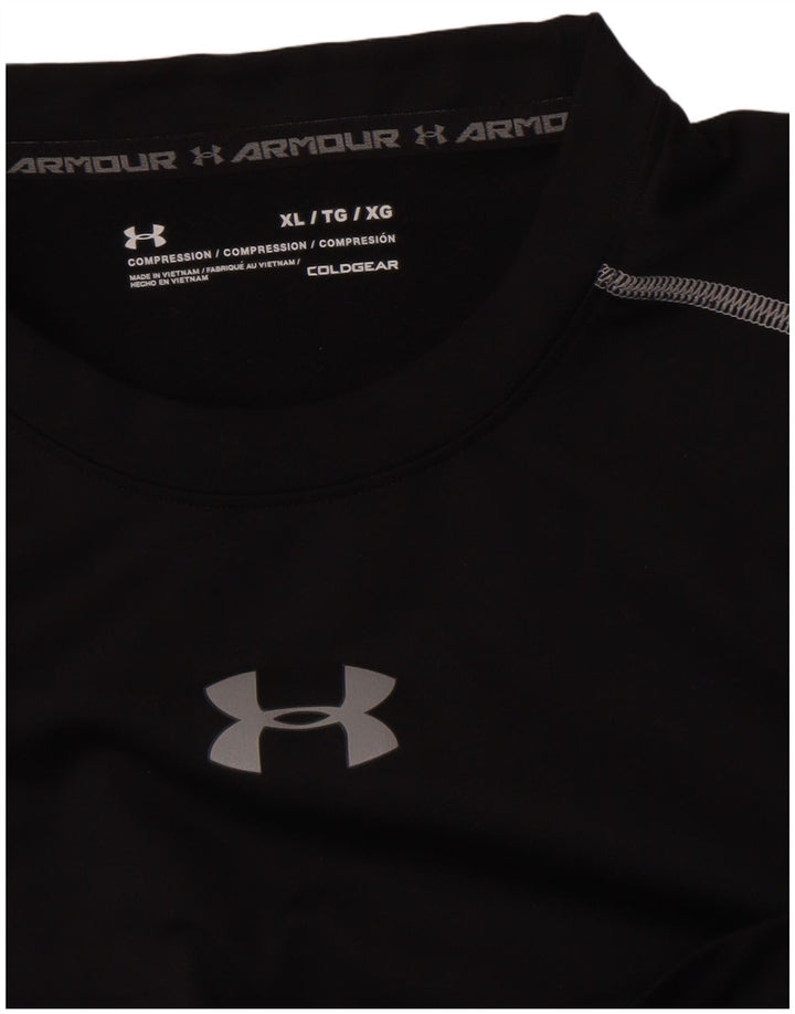 Under Armour Herren Kompressionsoberteil Langarm XL Schwarz