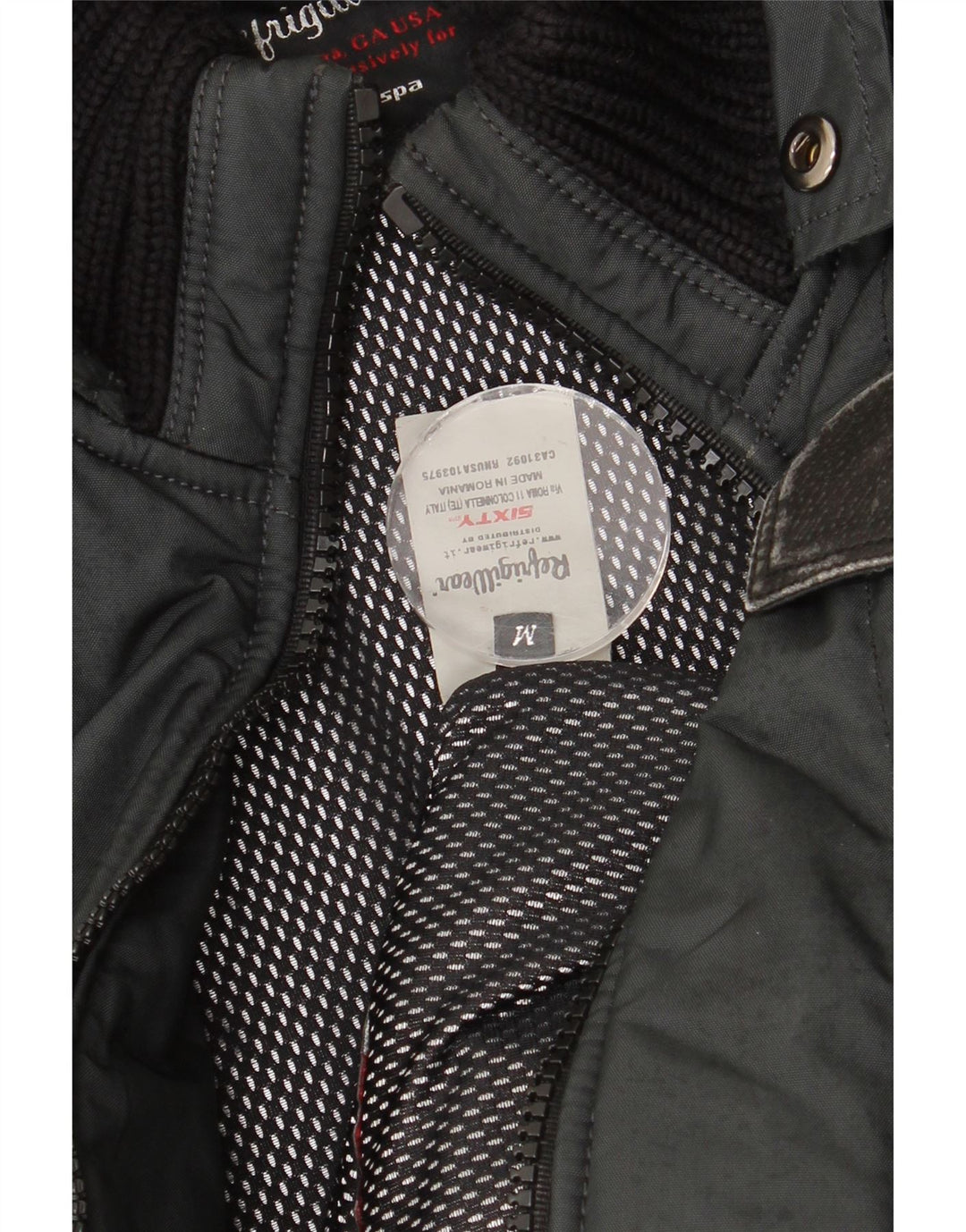 REFRIGIWEAR Wattierte Herrenjacke UK 38 Mittelschwarzes Nylon