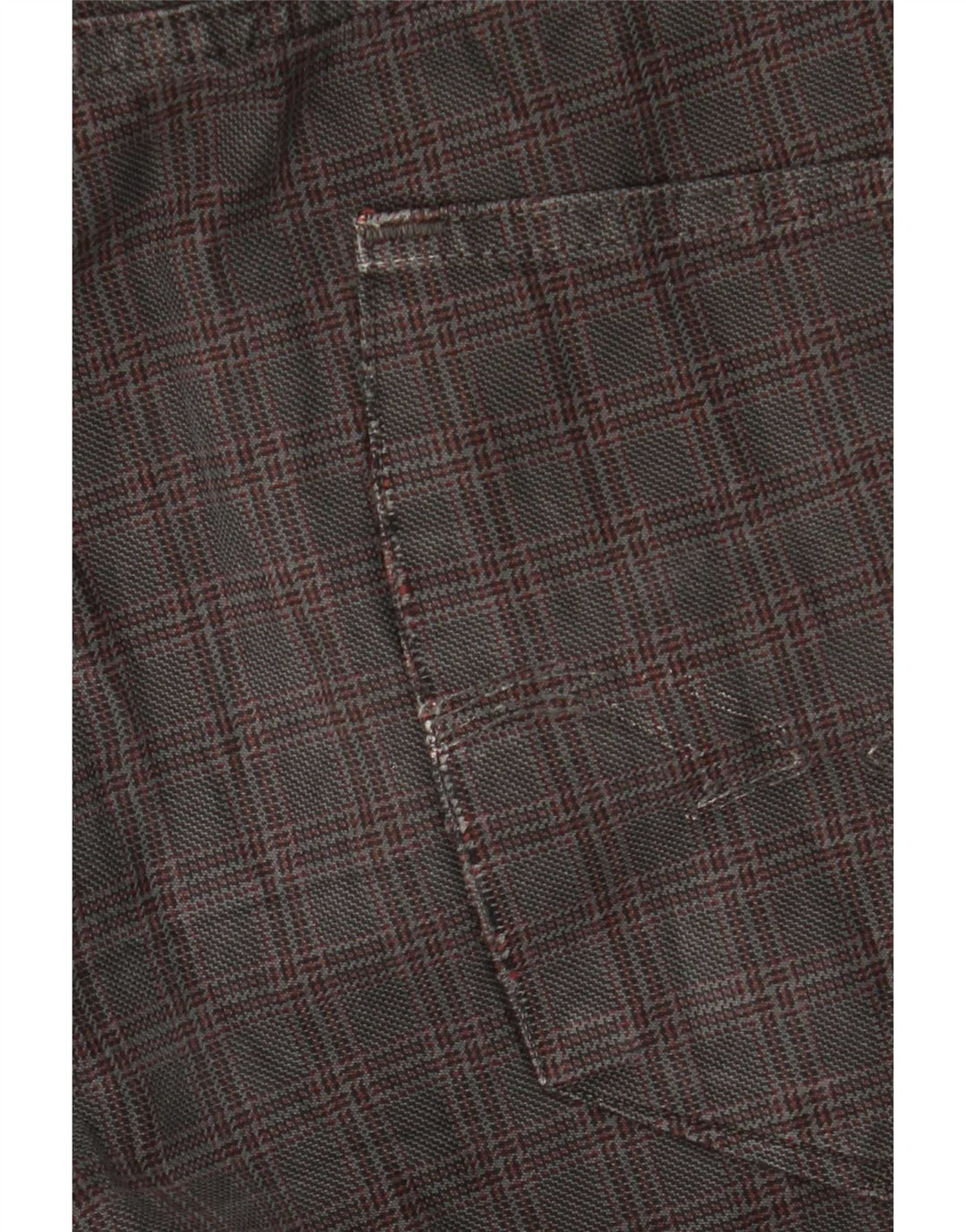 Trussardi Herren-Freizeithose, gerade, W36, L32, grau kariert