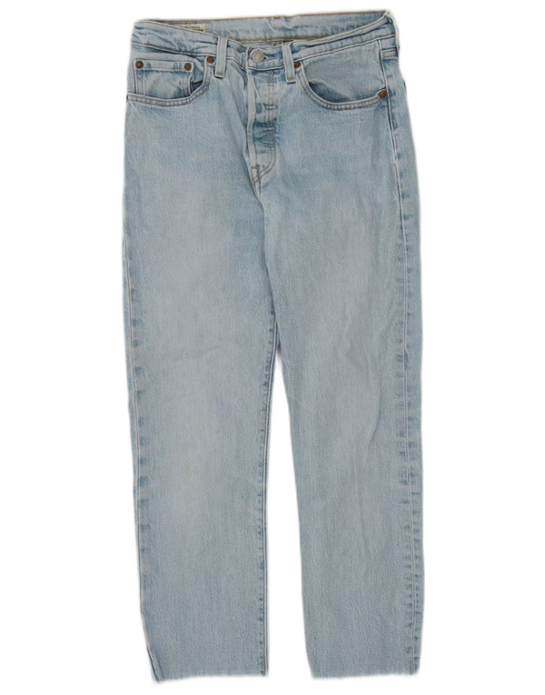 Levi's Damen Straight Jeans W27 L26 Blaue Baumwolle