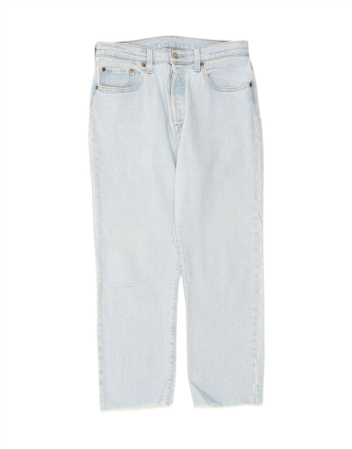 LEVI'S Womens Crop Straight Jeans W29 L26 Blue Cotton Vintage Levi's and Second-Hand Levi's from Messina Hembry 