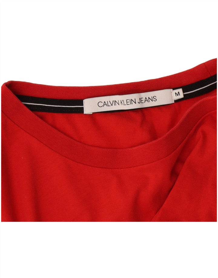 Calvin Klein Jeans Herren T-Shirt Top Mittelrot