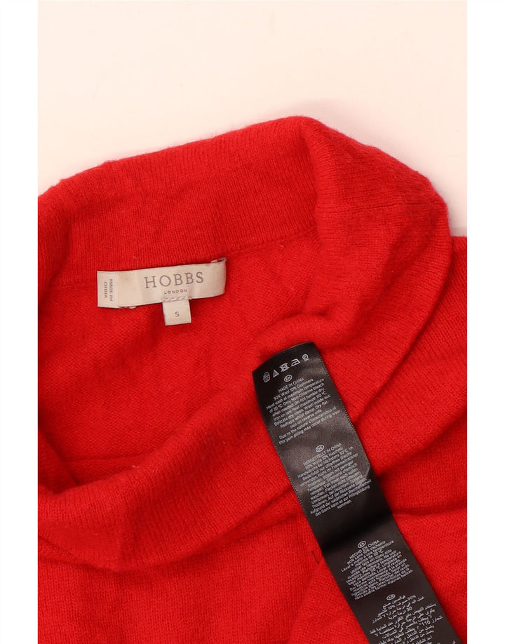 Hobbs Rollkragenpullover für Damen, UK 10, Größe S, rote Wolle