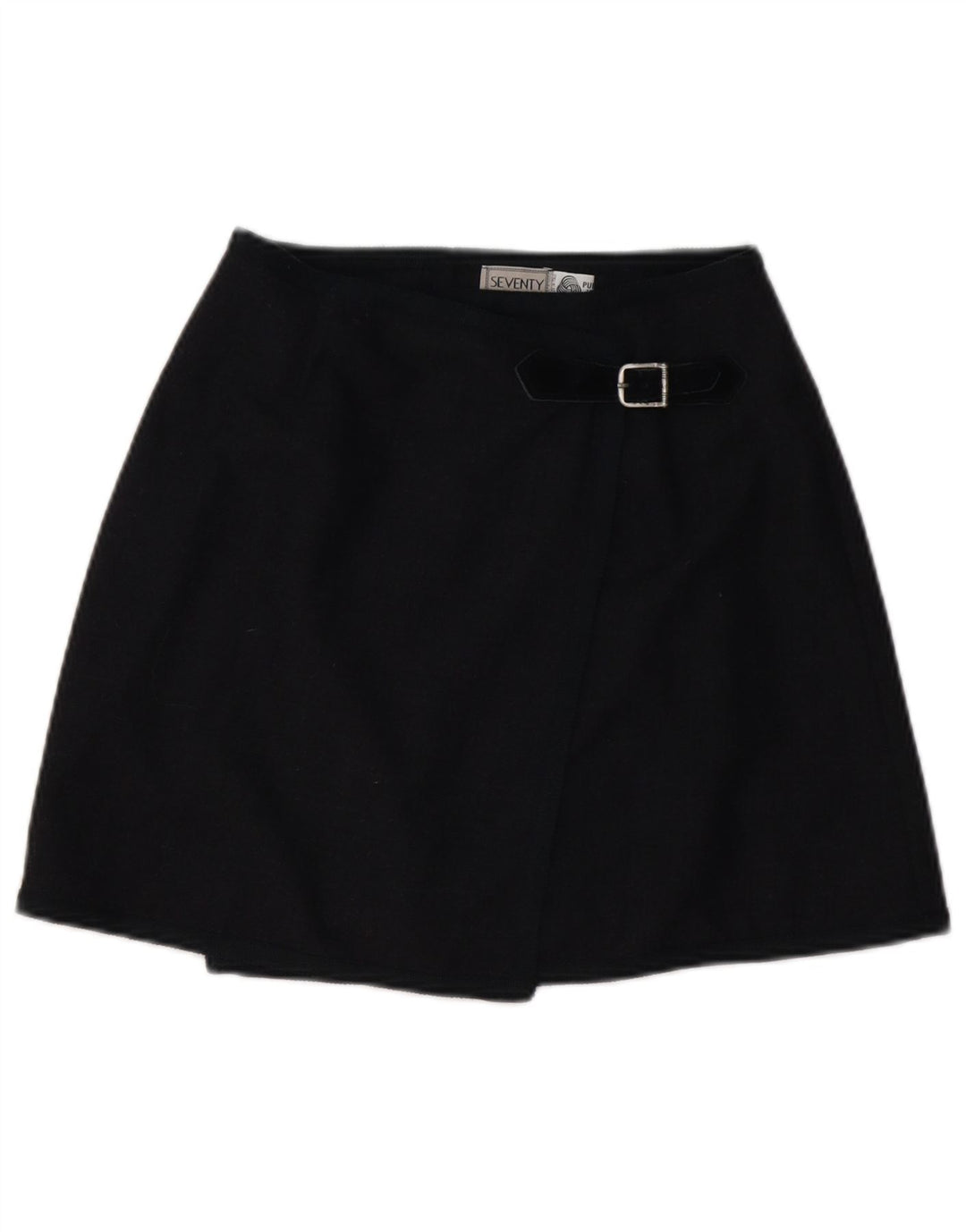 Seventy Damen Wickelrock IT 42 Medium W26 Marineblaue Wolle