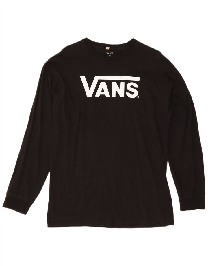 Vans Herren Graphic Top Langarm Large Schwarz Baumwolle