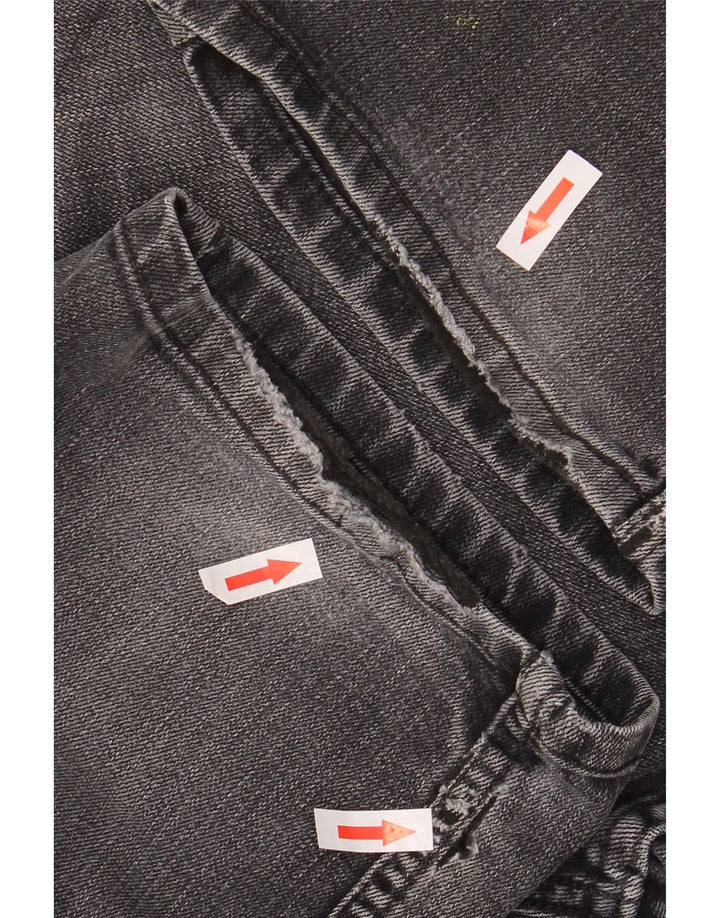 Marks & Spencer Herren Tapered Jeans W36 L29 Graue Baumwolle