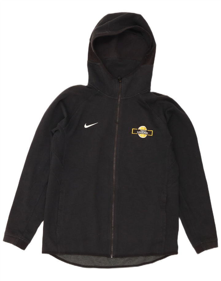 Nike Herren Unity Legends Grafik-Kapuzenpullover mit Reißverschluss, Mittelschwarzes Polyester