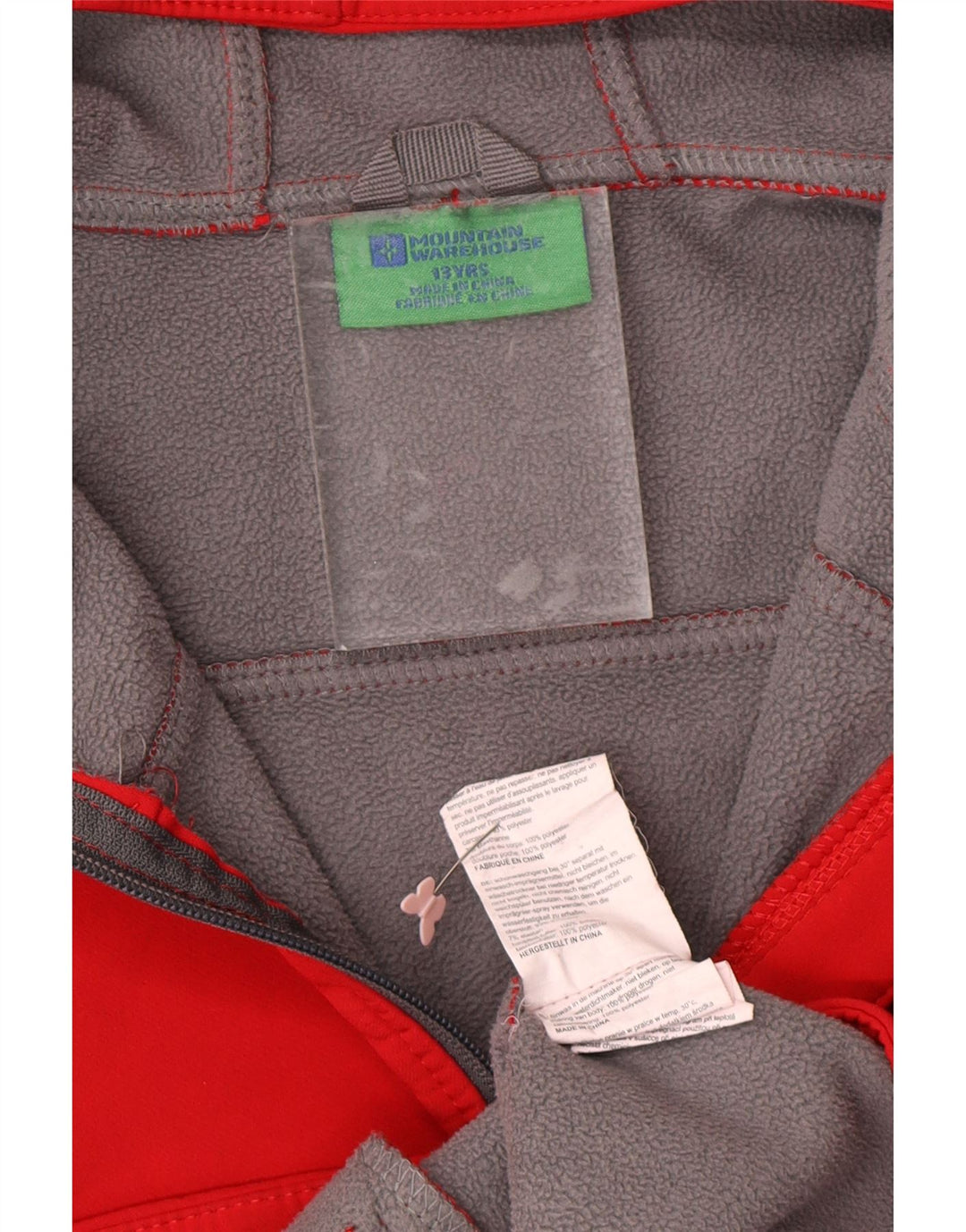 MOUNTAIN WAREHOUSE Jungen-Windjacke mit Kapuze, 12–13 Jahre, Rot