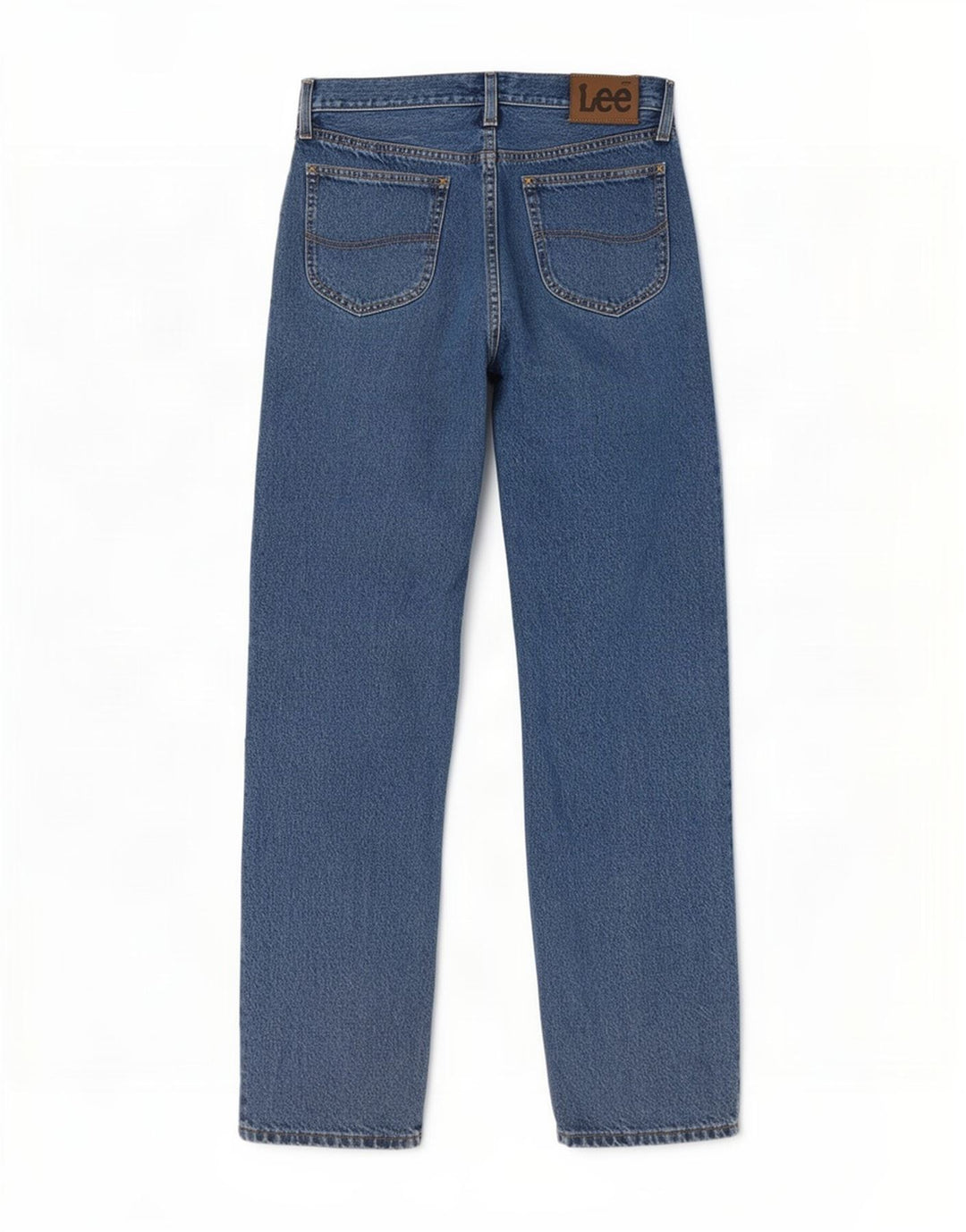 Lee Herren Kansas Straight Jeans W32 L32 Blaue Baumwolle