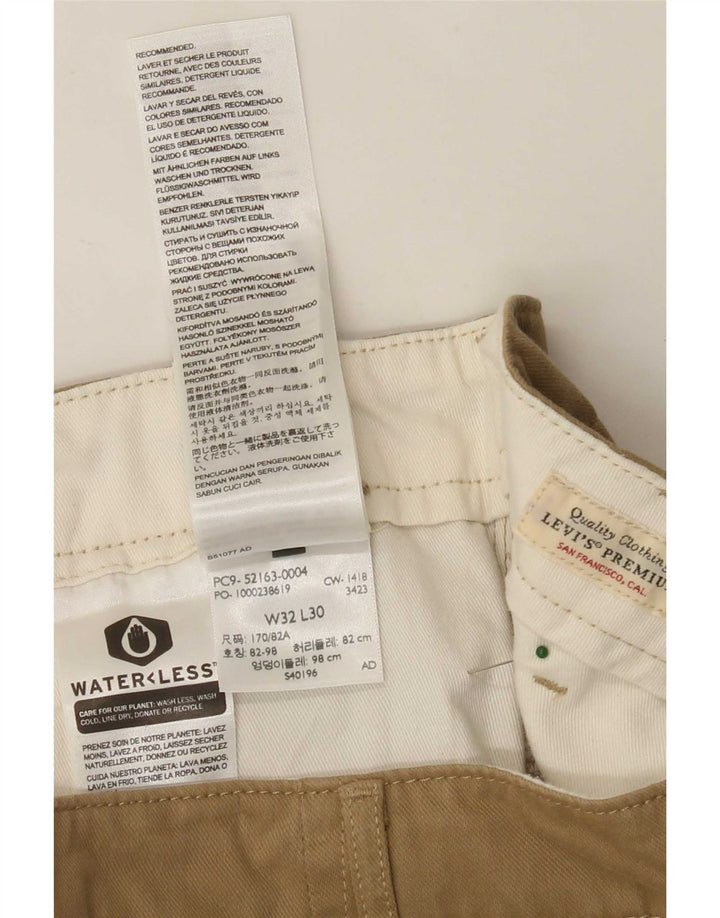 Levi's Herren gerade Chinohose W32 L30 Beige Baumwolle