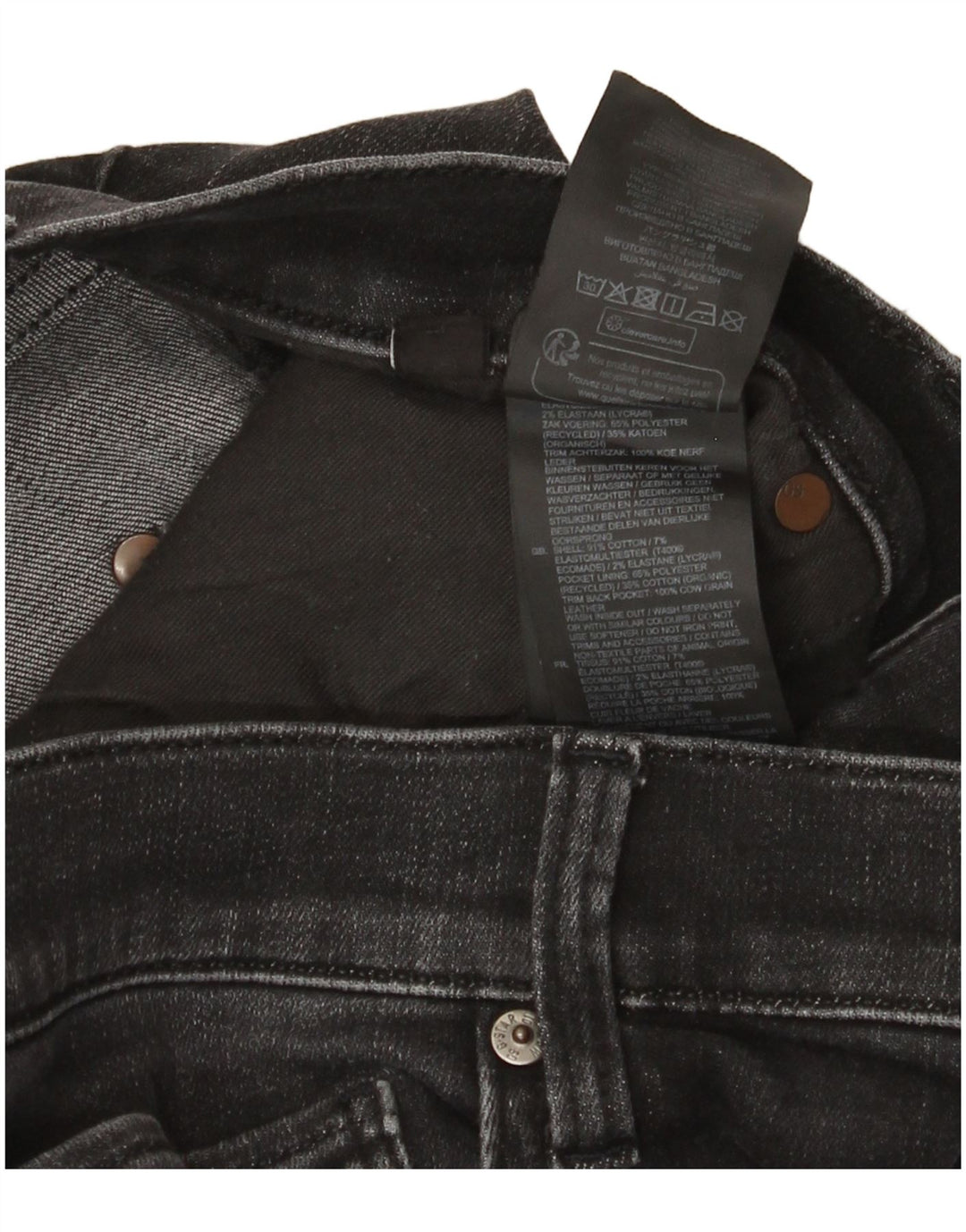 G-Star Herren Slim Jeans W36 L30 Schwarze Baumwolle