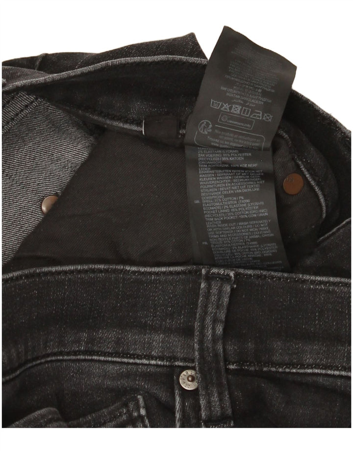 G-Star Herren Slim Jeans W36 L30 Schwarze Baumwolle