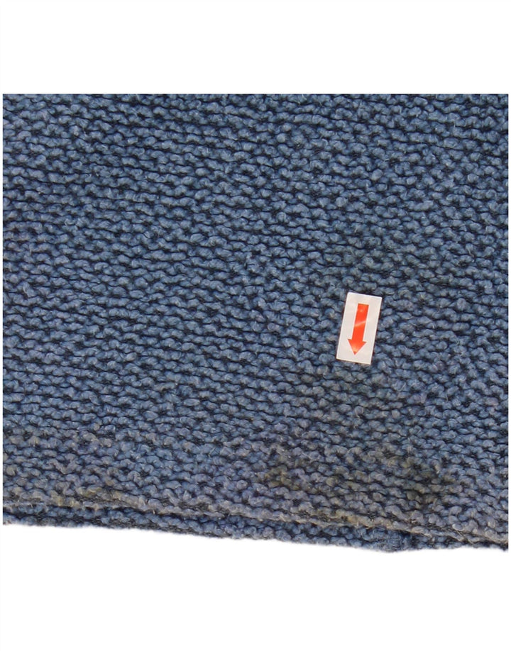 WEIRD FISH Damen Sweatshirt Pullover UK 14 Mittelblaue Baumwolle