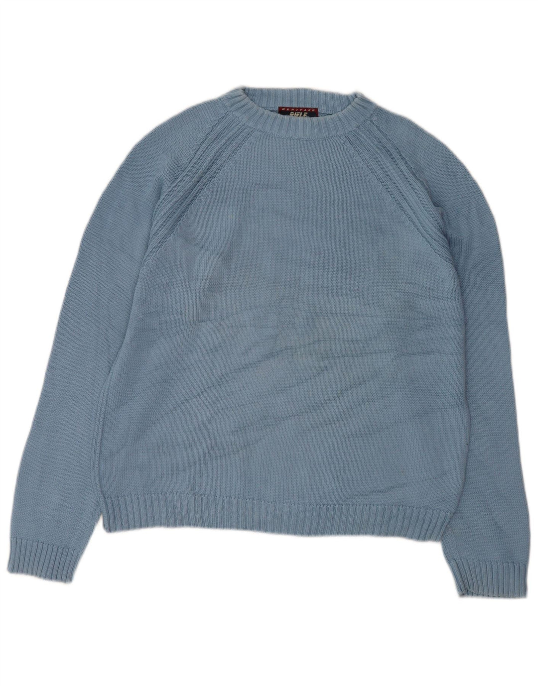 Rifle Herren-Pullover mit Rundhalsausschnitt, XL, blaue Baumwolle