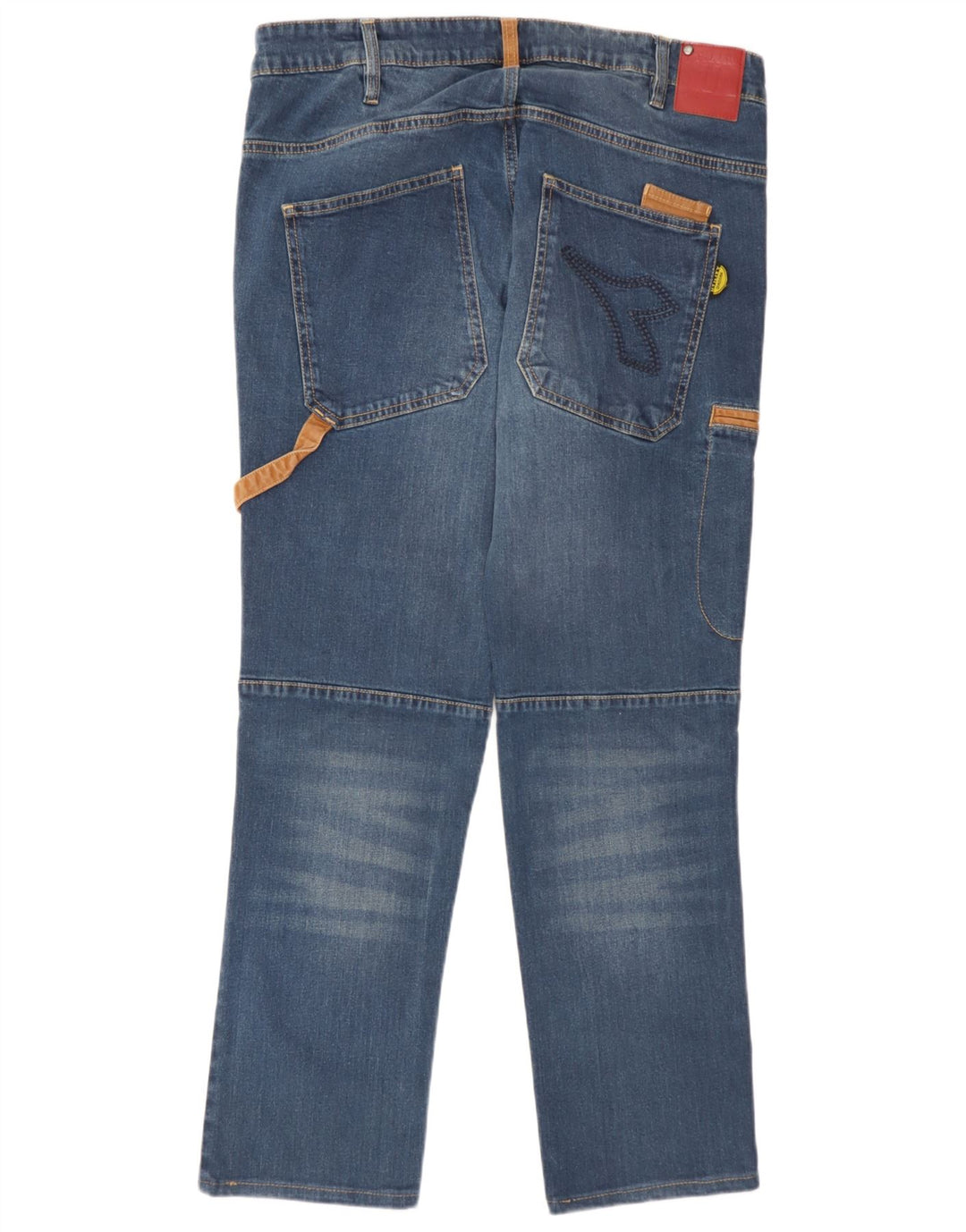 Diadora Herren Cargo Straight Jeans W34 L30 Blau