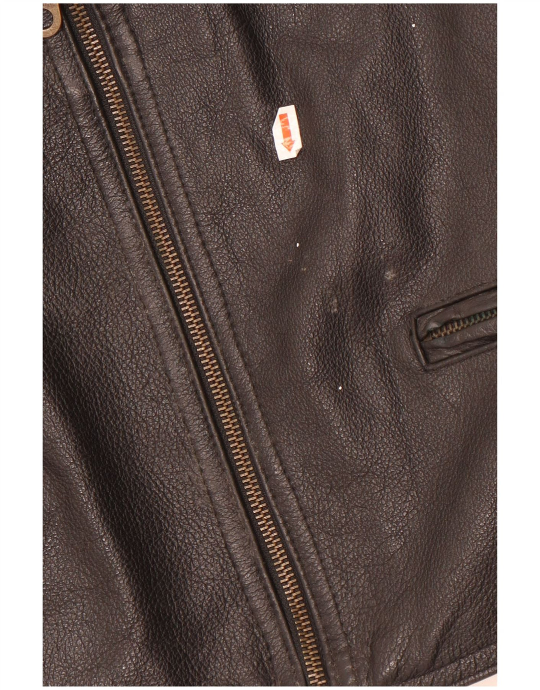 Vintage Herren-Lederweste, mittelgroß, schwarzes Leder
