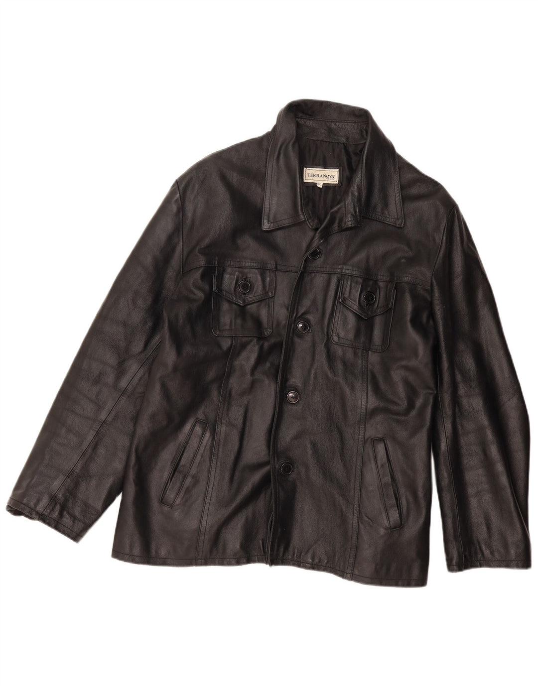 Terranova Damen Lederjacke UK 20 2XL Schwarz