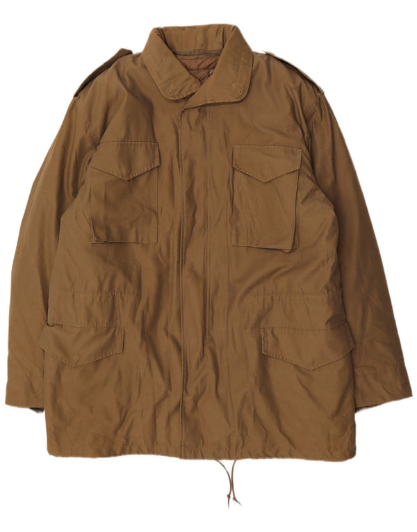 Vintage Herren Militärjacke UK 46 3XL Khaki Polyester