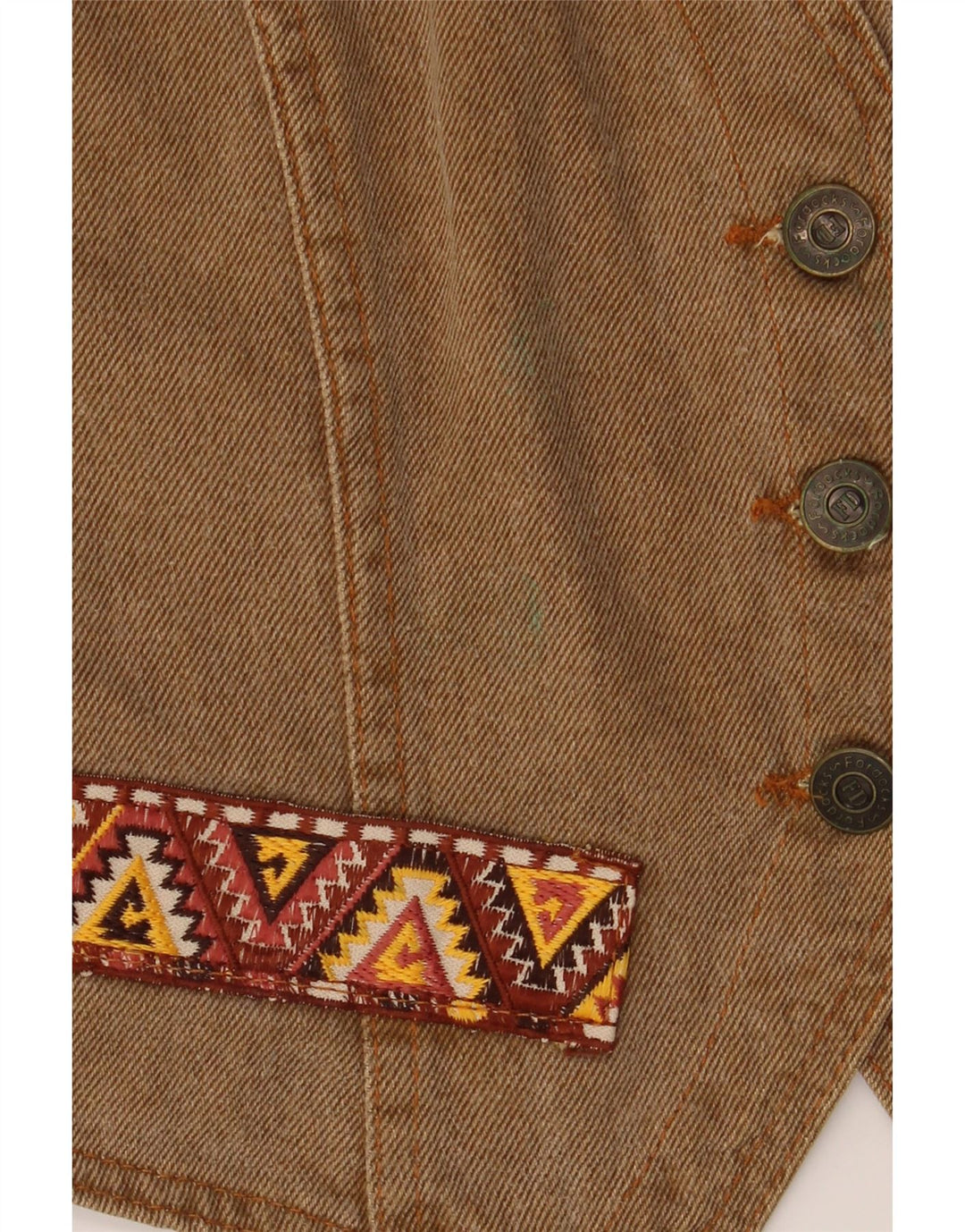 Fordocks Damen Jeansweste UK 10 Small Brown