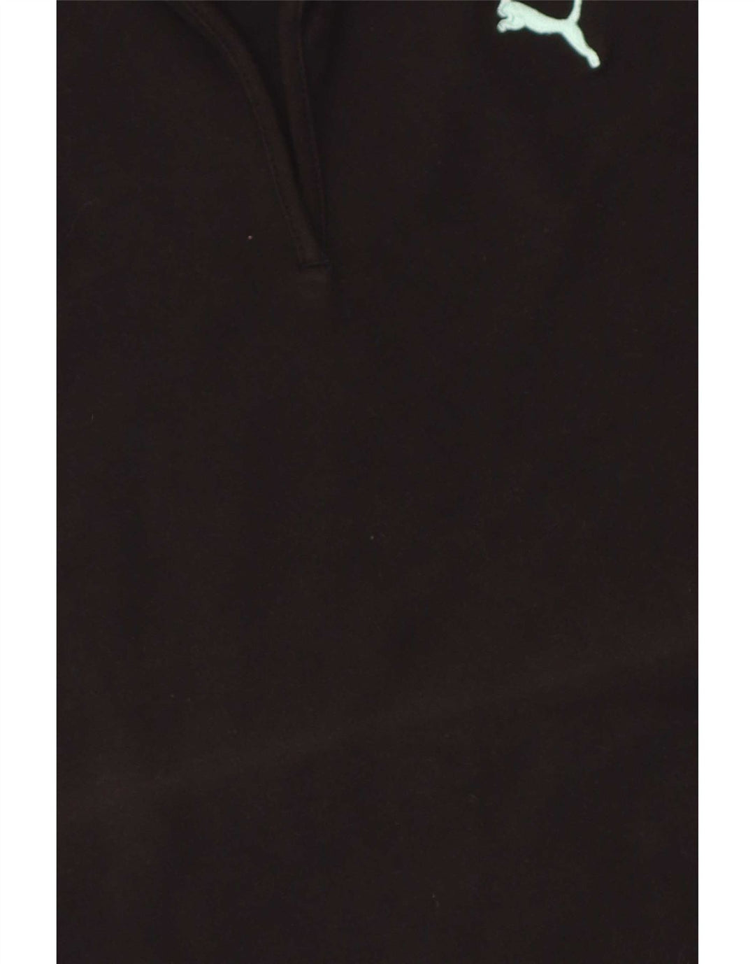 Puma Damen Poloshirt UK 10 Small Schwarz Baumwolle