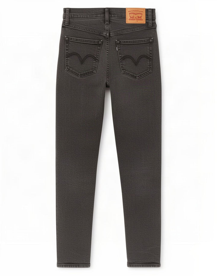 Levi's Damen Tapered Jeans W25 L27 Graue Baumwolle