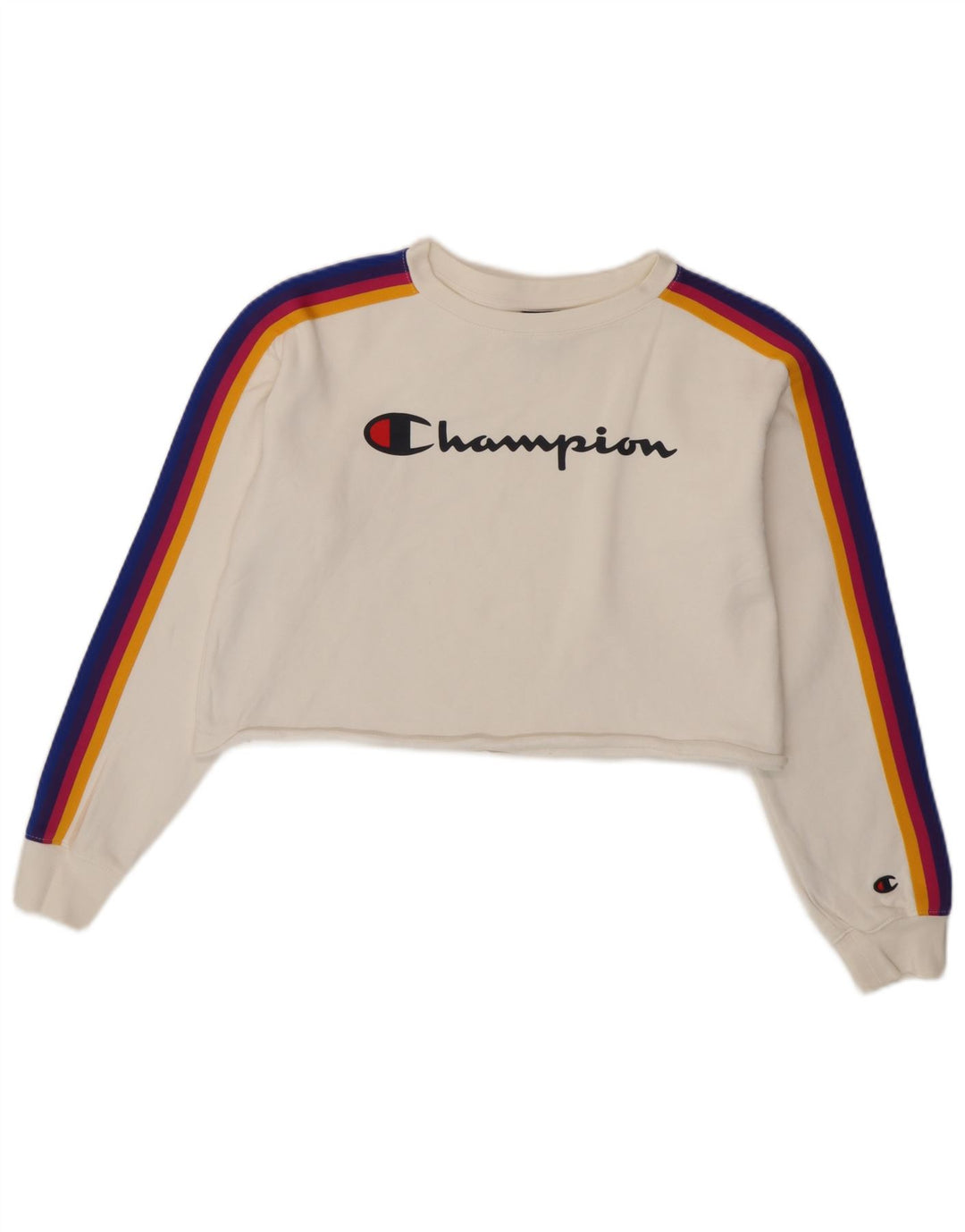 Champion Damen-Sweatshirt in Übergröße mit Grafik, Gr. 10, Größe S, Weiß