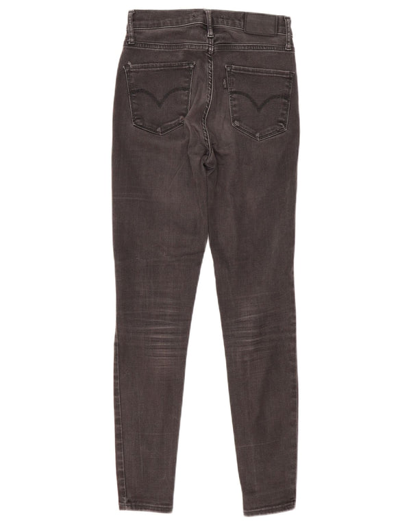 Levi's Damen 720 High Rise Super Skinny Jeans W25 L26 Graue Baumwolle