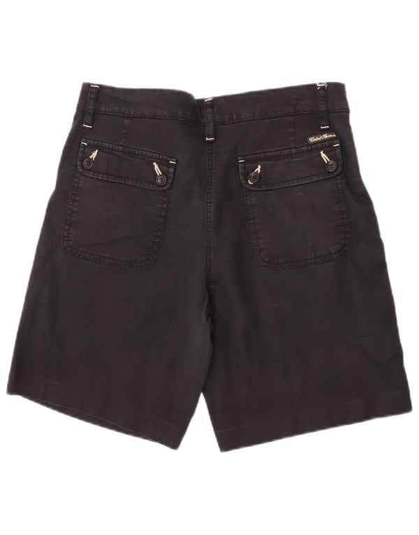 Conte of Florence Damen Chinoshorts IT 42 Medium W28 Schwarze Baumwolle