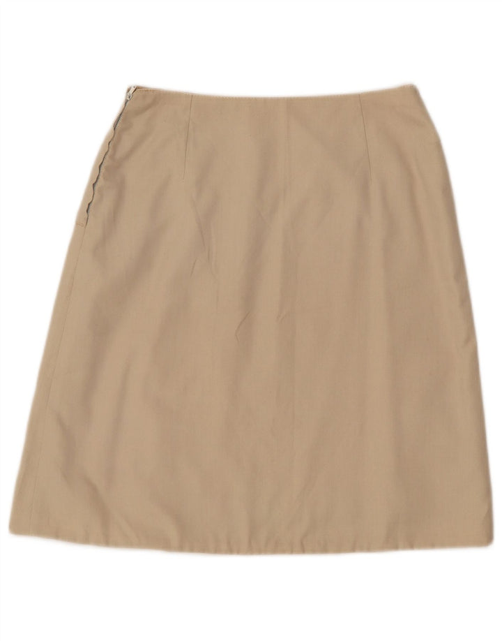 Vintage Damen Midirock Small W27 Beige