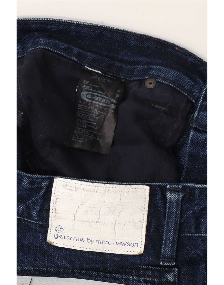 G-Star Herren Straight Jeans W33 L32 Blaue Baumwolle