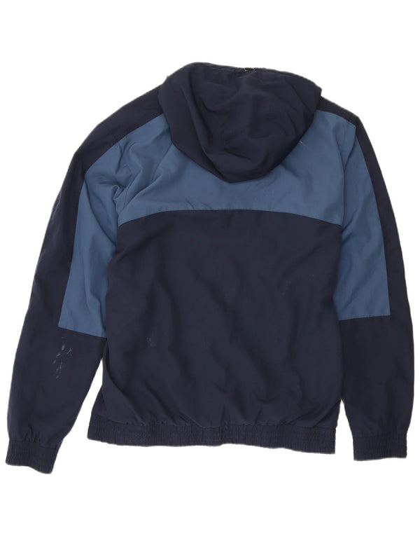 Umbro Herren-Regenjacke mit Kapuze, UK 42, XL, Marineblau, Farbblock-Polyester