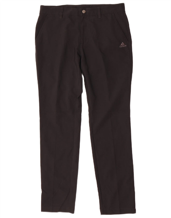Adidas Herren Slim Chino Hose W32 L32 Schwarz Polyester