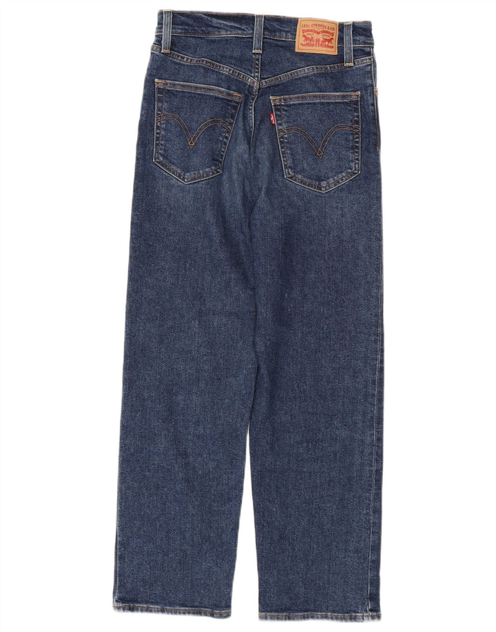 Levi's Damen Ribcage Straight Jeans W27 L27 Blaue Baumwolle