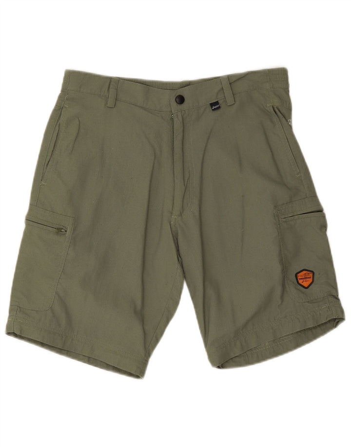 Asics Damen Cargo-Shorts Medium W28 Khaki Polyamid