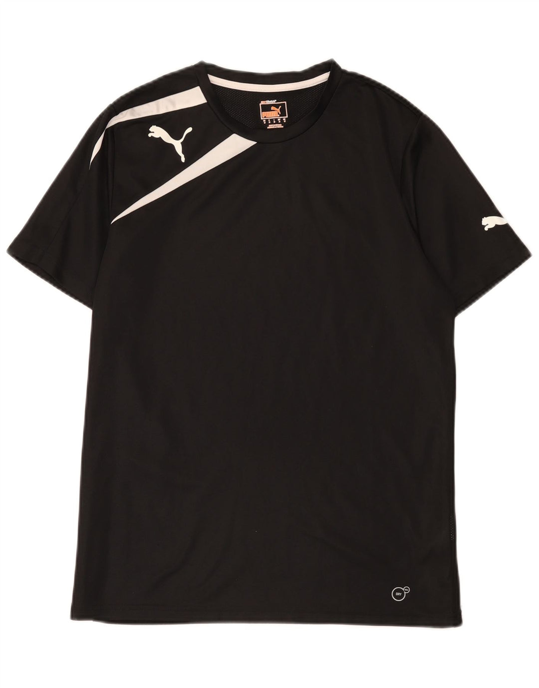 Puma Herren T-Shirt Top Medium Schwarz Colourblock Polyester