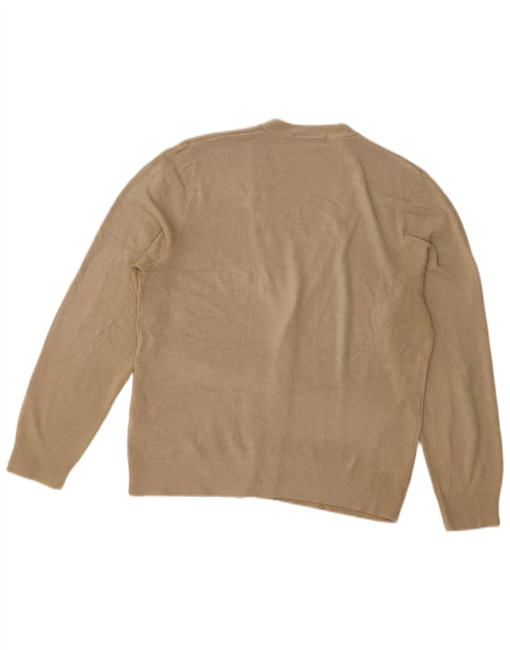 Marks & Spencer Damen Blue Harbor Cardigan Pullover UK 12 Mittelbeige