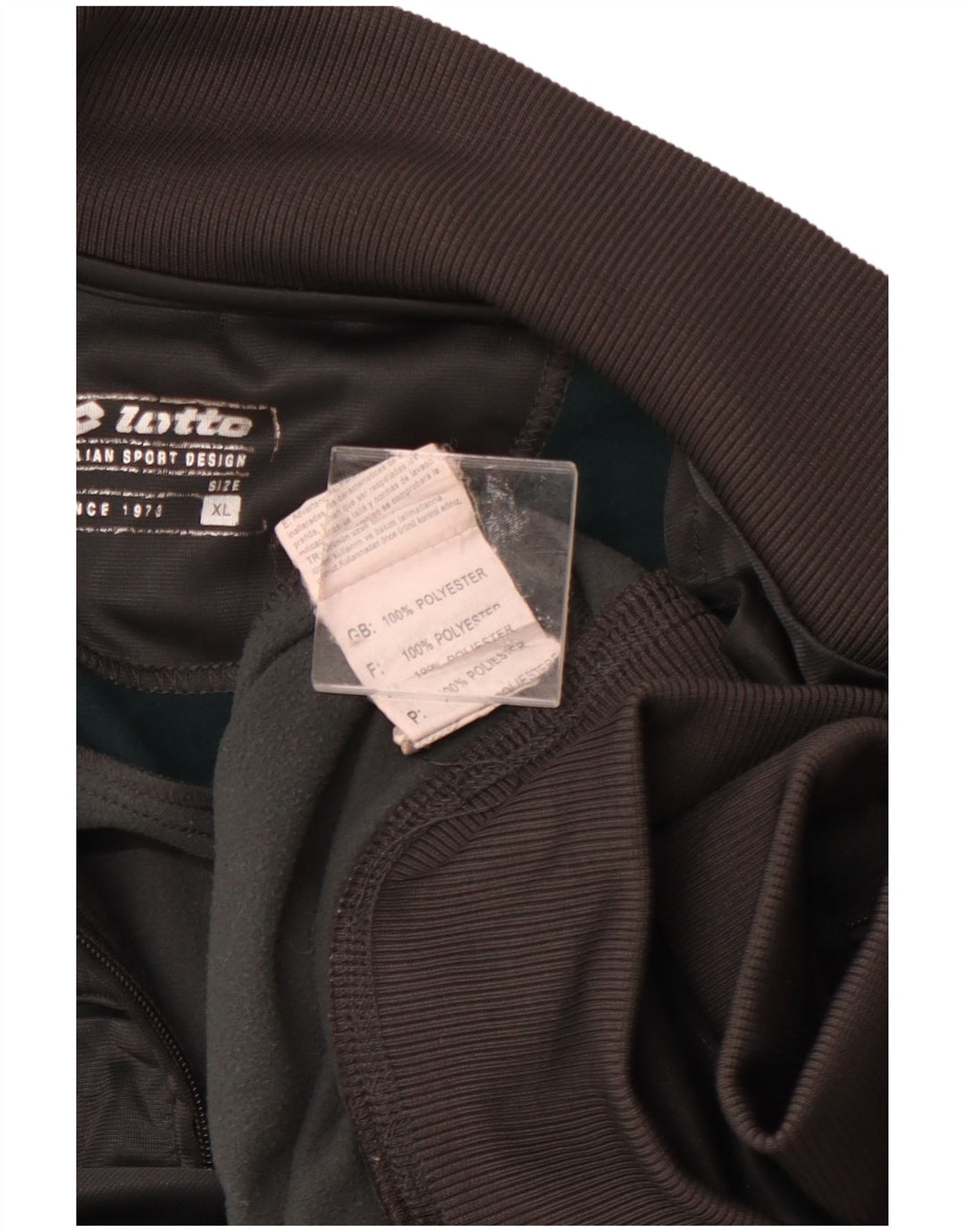 LOTTO Herren-Trainingsanzug-Oberteil, Jacke, XL, Grau, Colourblock-Polyester