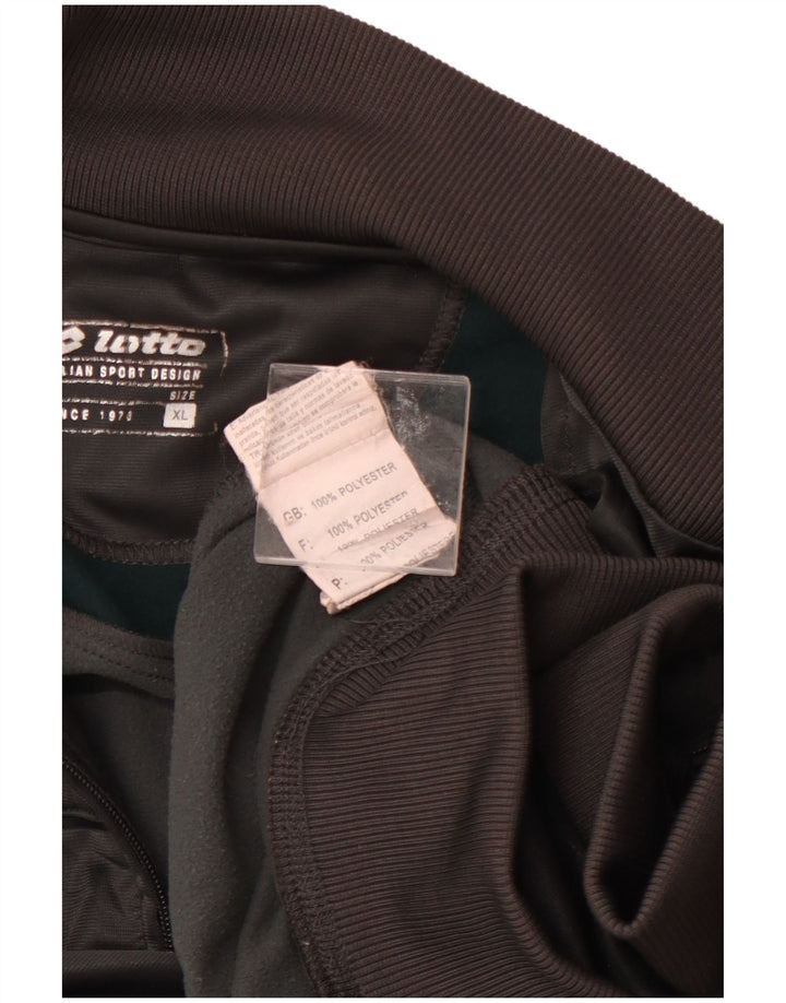 LOTTO Herren-Trainingsanzug-Oberteil, Jacke, XL, Grau, Colourblock-Polyester