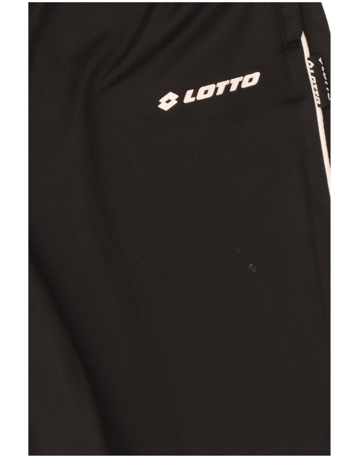 Lotto Herren-Trainingshose, Jogginghose, Größe L, Schwarz, Polyester